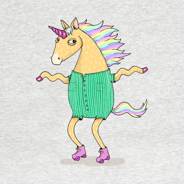 Roller skate Unicorn by agrapedesign